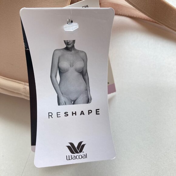 NWT WACOAL Red Carpet Strapless Shaping Bodybriefer 38D Sand 801219 - Picture 6 of 14